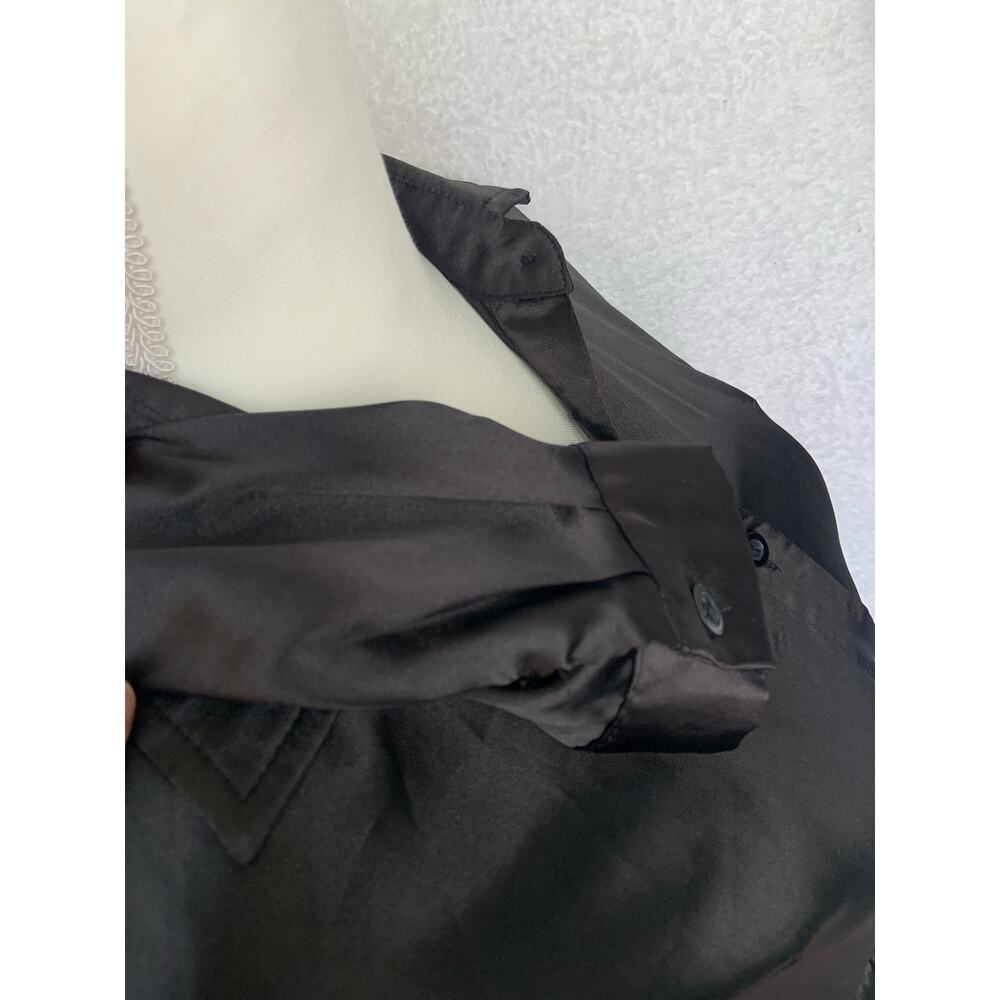 Pretty Little Thing Black Long Sleeve Button up Jumpsuit Women's XS-S - Picture 10 of 11